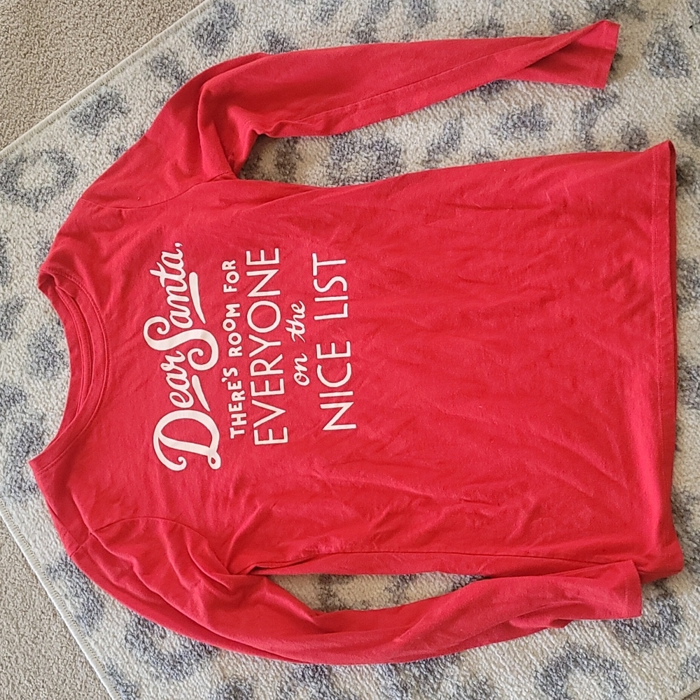 Long sleeve Cat and Jack Santa long sleeve tshirt